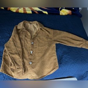 Tan Corduroy SHEIN Jacket